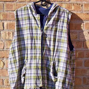 Andrew & Co Plus Women's Reversible Sleeveless Hoodie, Size 2X